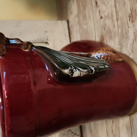 Vintage Ceramic Christmas Santa Boot Vase Planter - Picture 9 of 9